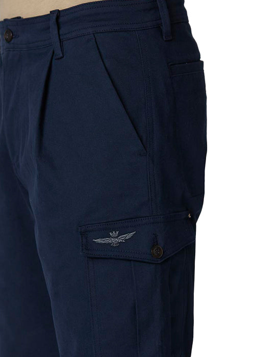 Pantaloni con pinces in gabardina -Aeronautica Militare-