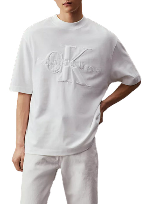 T-shirt Oversize con Monogramma Uomo -Calvin Klein-