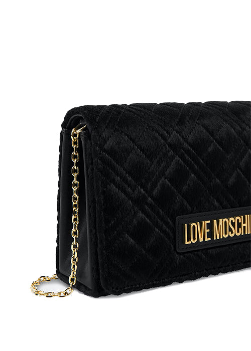 Clutch Smart Shiny Quilted -Love Moschino-