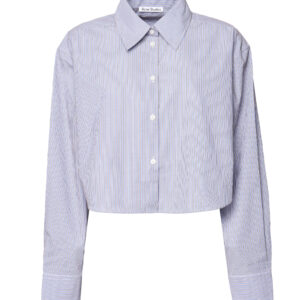 ACNE STUDIOS - CAMICIA CROP A RIGHE