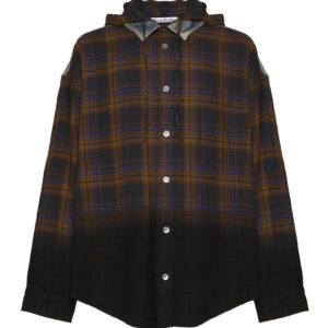 ACNE STUDIOS - CAMICIA OVER EFFETTO DEGRADÈ DOPPIO STILE