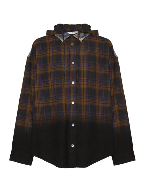 ACNE STUDIOS - CAMICIA OVER EFFETTO DEGRADÈ DOPPIO STILE