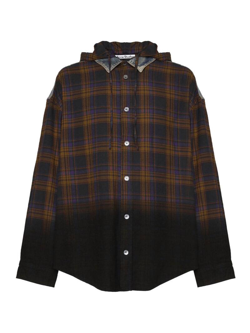 ACNE STUDIOS - CAMICIA OVER EFFETTO DEGRADÈ DOPPIO STILE