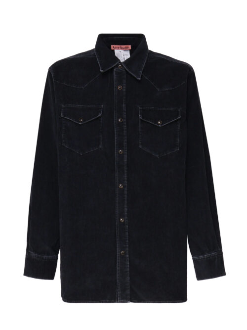 ACNE STUDIOS - OVERSHIRT IN VELVET