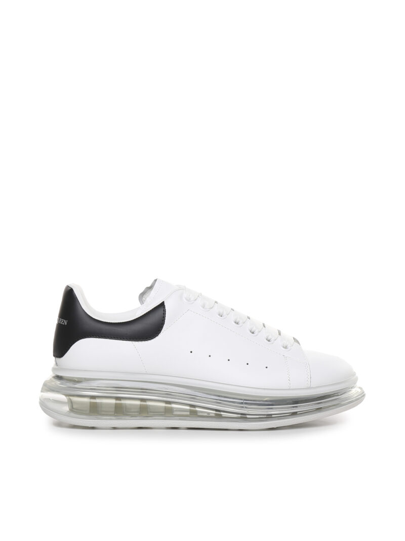 ALEXANDER MCQUEEN - SNEAKERS OVERSIZE IN PELLE CON INSERTI A CONTRASTO