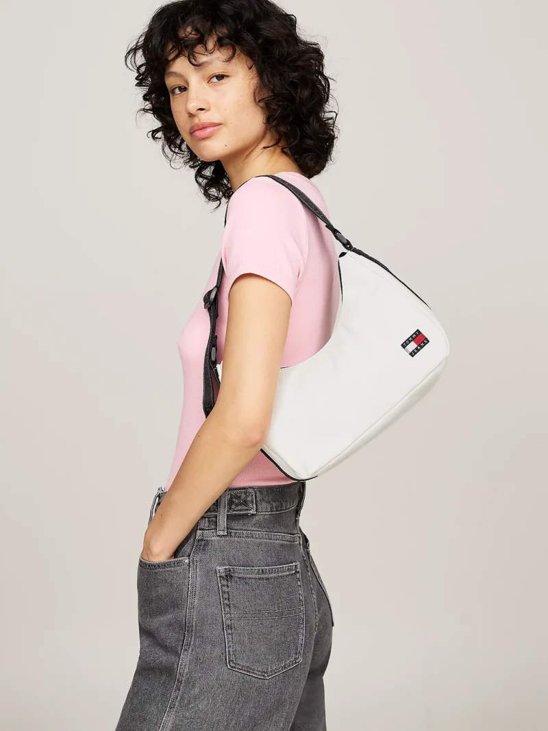 TOMMY HILFIGER - Borsa Essential con logo ripetuto
