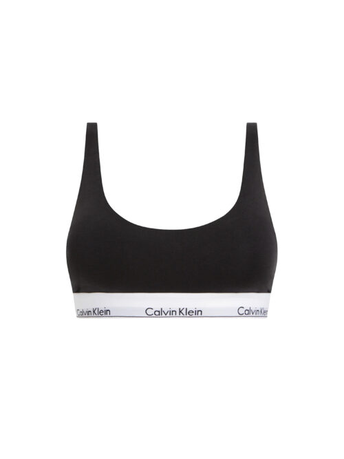 CALVIN KLEIN - BRALETTE CON FASCIA ELASTICA A CONTRASTO