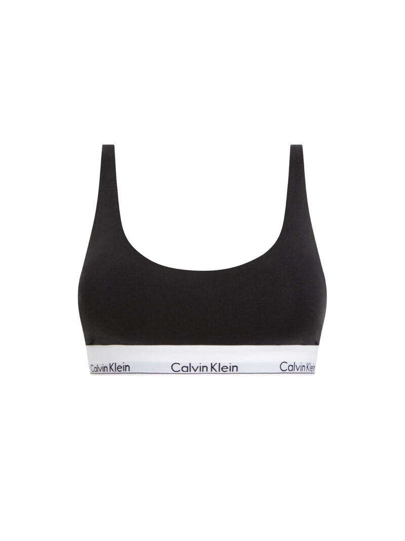 CALVIN KLEIN - BRALETTE CON FASCIA ELASTICA A CONTRASTO