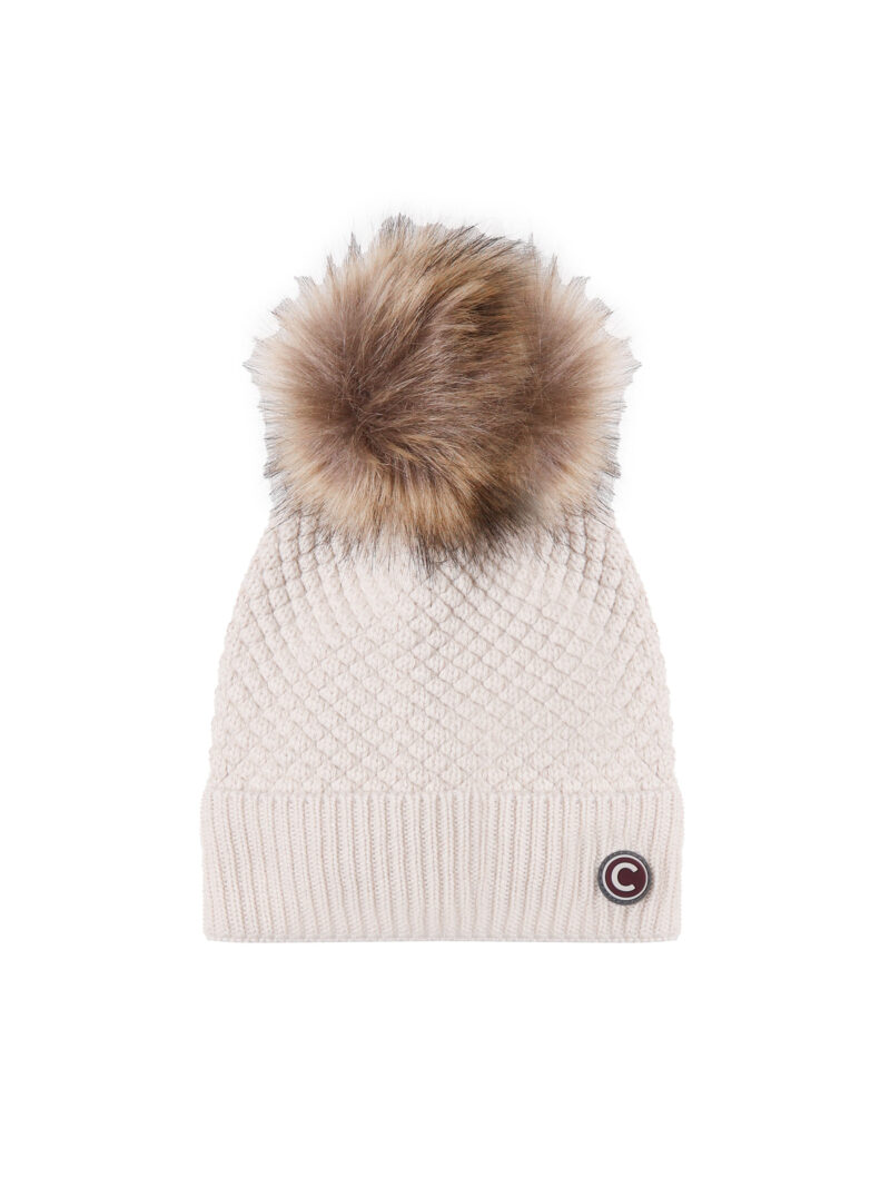 COLMAR ORIGINALS - BEANIE CON POM POM DI PELLICCIA