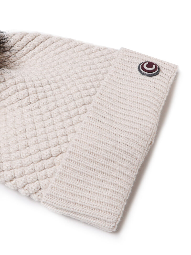 COLMAR ORIGINALS - BEANIE CON POM POM DI PELLICCIA