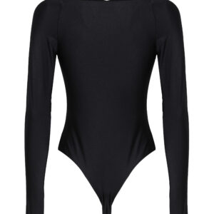 COPERNI - BODY CON ARRICCIATURA E SCOLLO AMPIO