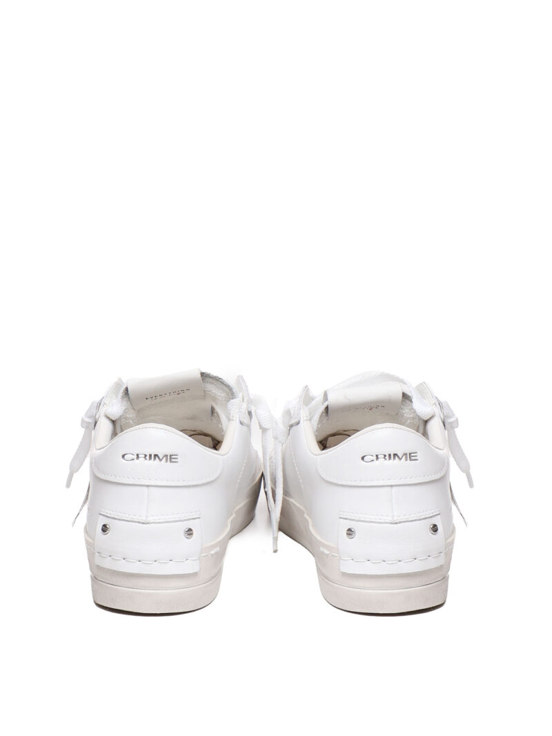 CRIME LONDON - SNEAKERS IN PELLE - BIANCO