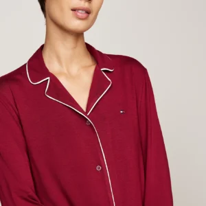 TOMMY HILFIGER - Completo pigiama in microfibra con camicia