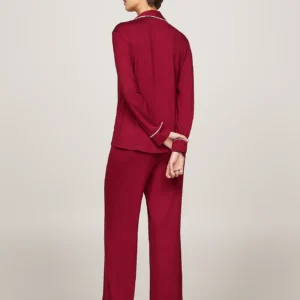 TOMMY HILFIGER - Completo pigiama in microfibra con camicia