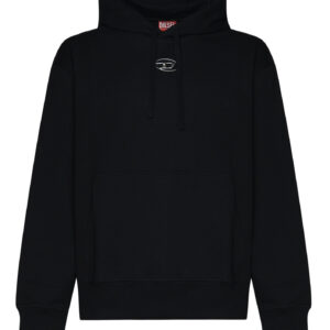 DIESEL - FELPA IN COTONE - NERO