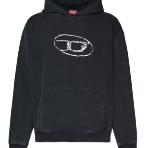 DIESEL FELPA IN COTONE nero 1 DIESEL - FELPA IN COTONE CON LOGO
