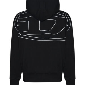 DIESEL - FELPA IN COTONE CON LOGO POSTERIORE
