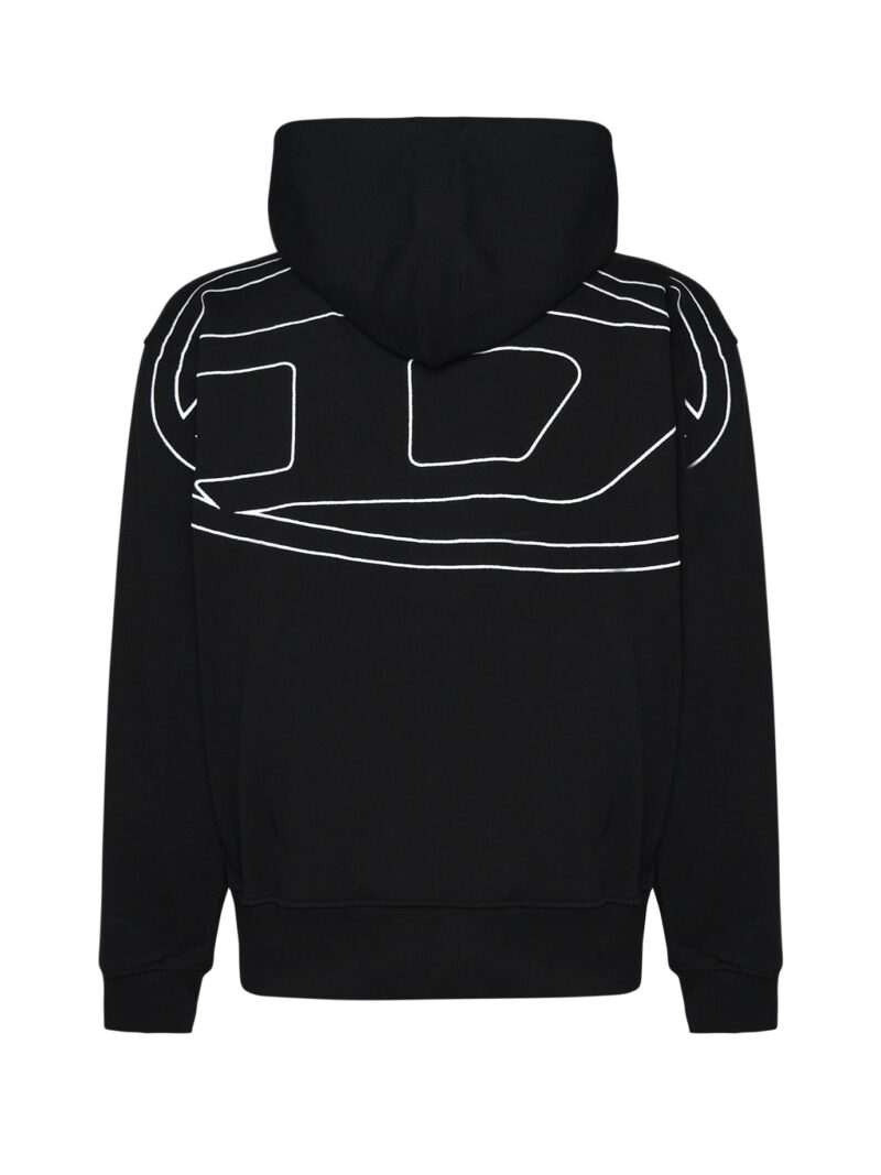 DIESEL - FELPA IN COTONE CON LOGO POSTERIORE