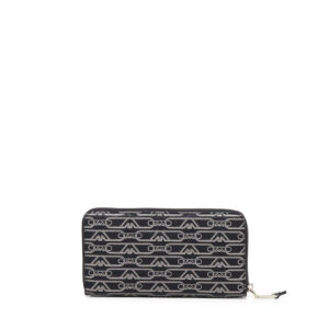 EMPORIO ARMANI - PORTAFOGLIO ZIP AROUND EAGLE ALL OVER