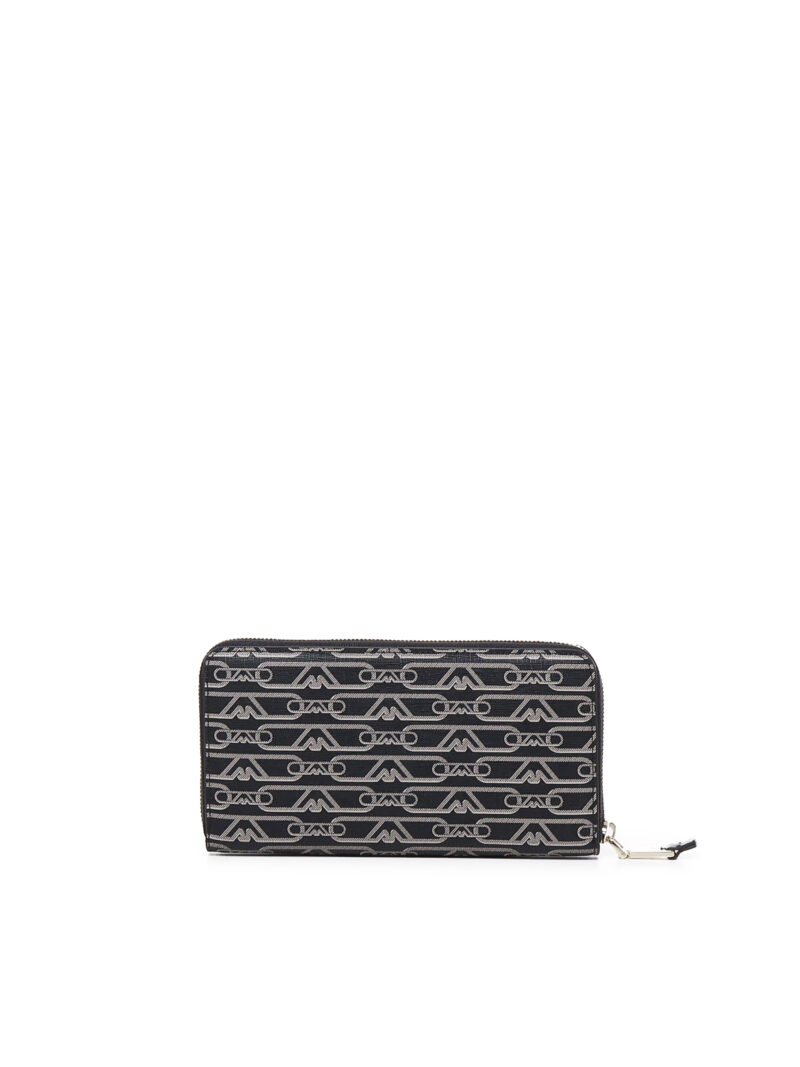 EMPORIO ARMANI - PORTAFOGLIO ZIP AROUND EAGLE ALL OVER