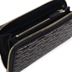 EMPORIO ARMANI - PORTAFOGLIO ZIP AROUND EAGLE ALL OVER