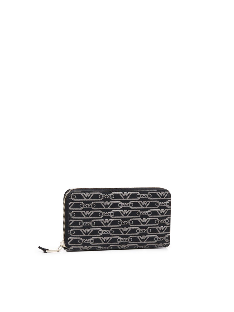 EMPORIO ARMANI - PORTAFOGLIO ZIP AROUND EAGLE ALL OVER