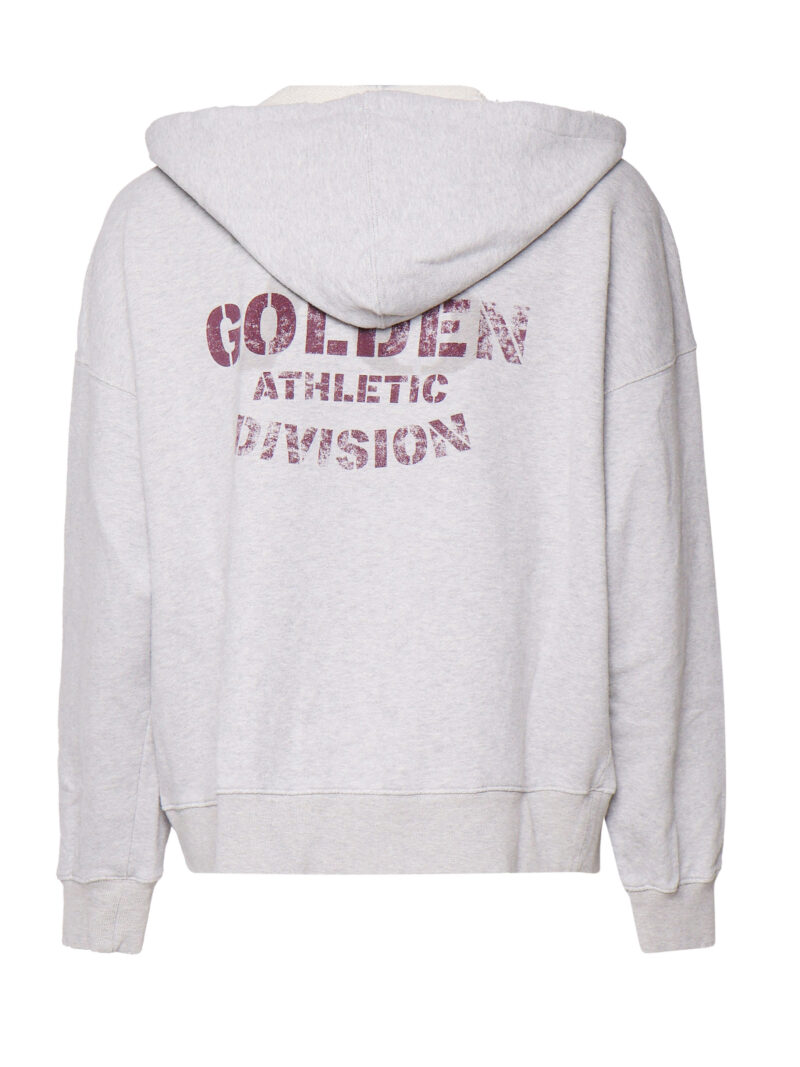 GOLDEN GOOSE FELPA IN COTONE CON CAPPUCCIO 2 GOLDEN GOOSE - FELPA IN COTONE CON CAPPUCCIO