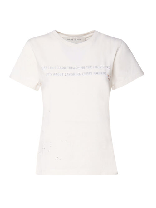 GOLDEN GOOSE - T-SHIRT IN COTONE