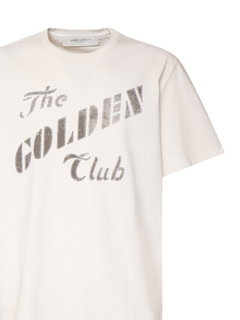 GOLDEN GOOSE  - T-SHIRT IN COTONE STAMPA EFFETTO VINTAGE