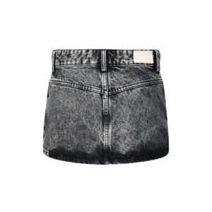 ICON DENIM - MINIGONNA EFFETTO AGED IN DENIM DI COTONE