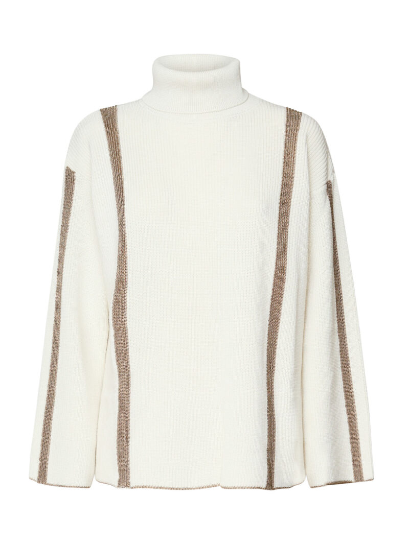 INSPIRED BY AKEP - MAGLIONCINO CON INTARSIO IN LUREX