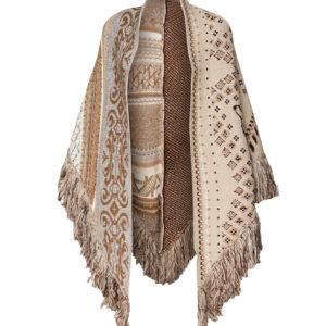 INSPIRED BY AKEP - MANTELLA IN LANA MERINOS CON FRANGE