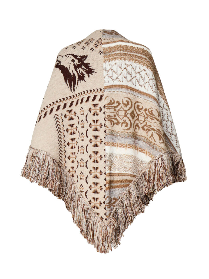 INSPIRED BY AKEP - MANTELLA IN LANA MERINOS CON FRANGE