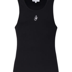 JW ANDERSON - CANOTTA CON LOGO ANCORA JWA RICAMATO