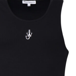 JW ANDERSON - CANOTTA CON LOGO ANCORA JWA RICAMATO