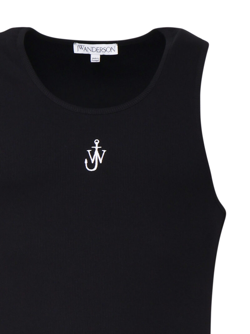 JW ANDERSON - CANOTTA CON LOGO ANCORA JWA RICAMATO