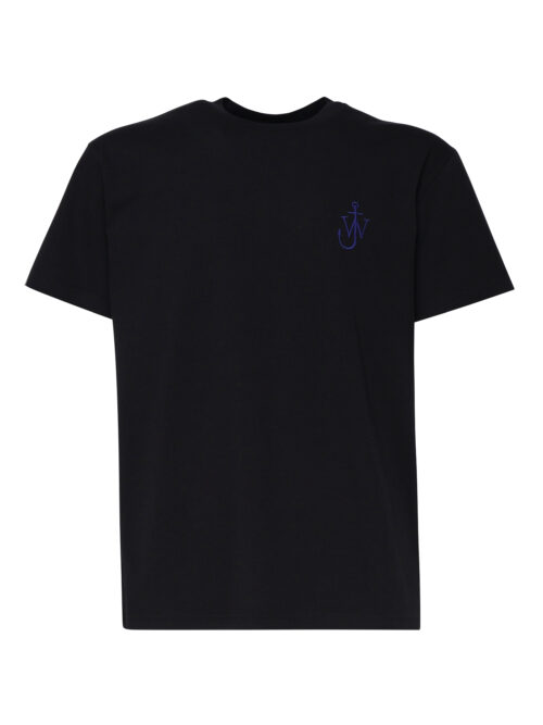 JW ANDERSON - T-SHIRT CON LOGO ANCHOR JWA E STAMPA SUL RETRO