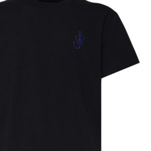 JW ANDERSON - T-SHIRT CON LOGO ANCHOR JWA E STAMPA SUL RETRO