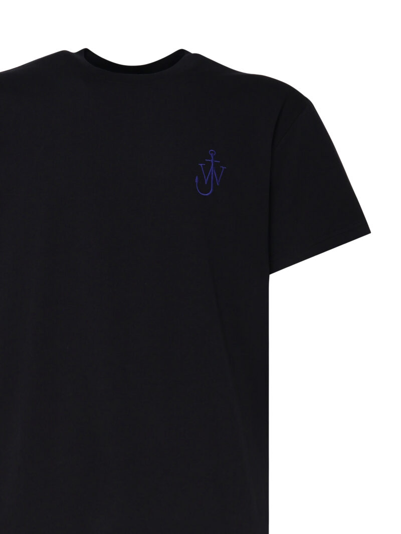 JW ANDERSON - T-SHIRT CON LOGO ANCHOR JWA E STAMPA SUL RETRO