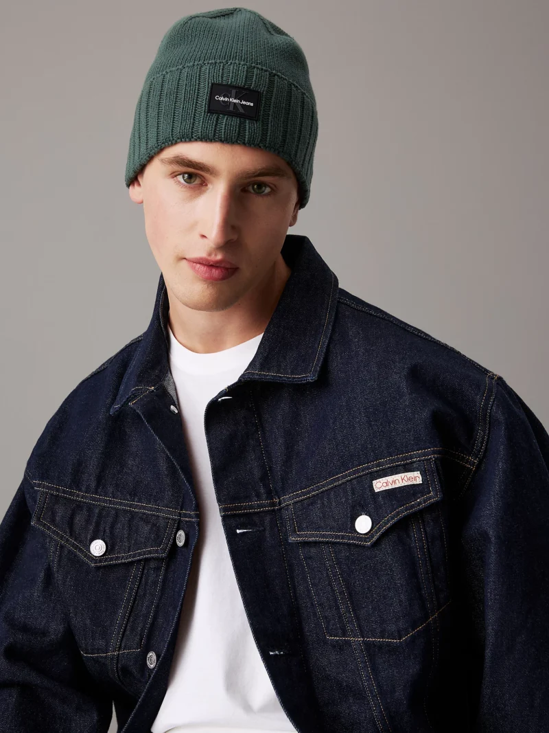 CALVIN KLEIN - Berretto in maglia - Verde