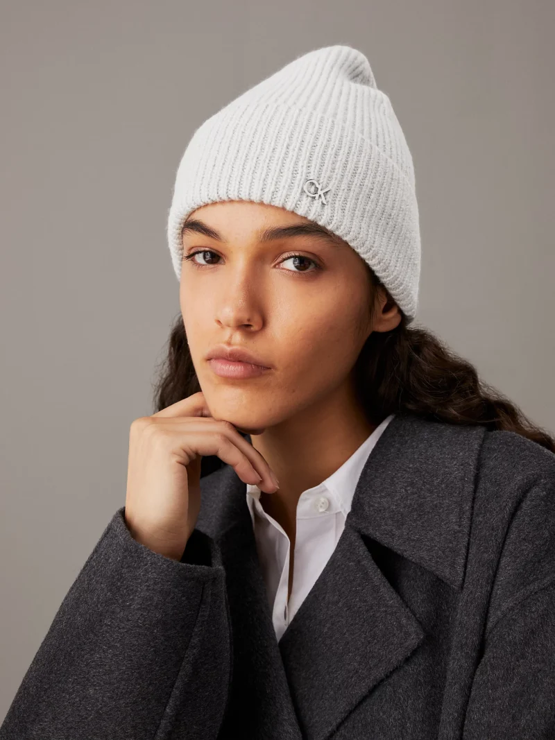 CALVIN KLEIN - Berretto in misto lana e cashmere