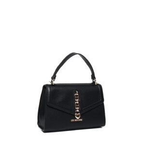 LOVE MOSCHINO - BORSA A MANO GOLD HEART CHAIN