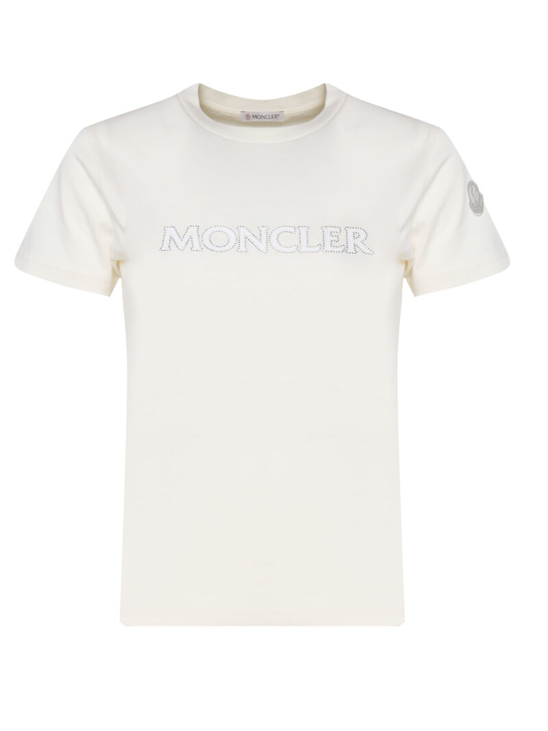 MONCLER T-SHIRT IN COTONE1 MONCLER - T-SHIRT IN COTONE