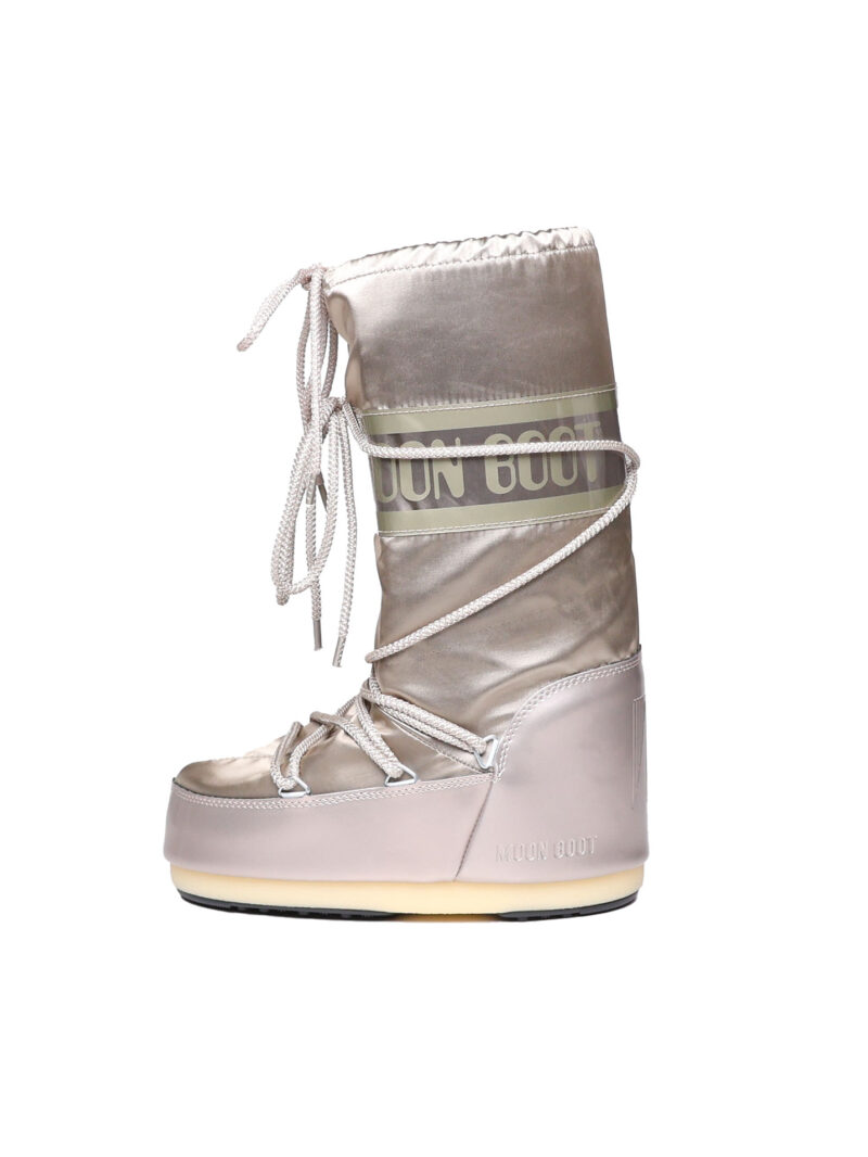 MOON BOOT - ICON BOOTS IN NYLON - PLATINUM