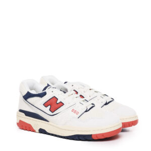 NEW BALANCE SNEAKERS 550 IN PELLEbianco4 NEW BALANCE - SNEAKERS 550 IN PELLE