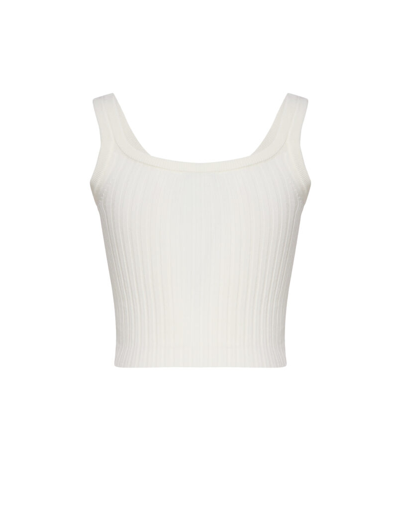 SPORTMAX TOP PAPILLAbianco2 SPORTMAX - TOP PAPILLA