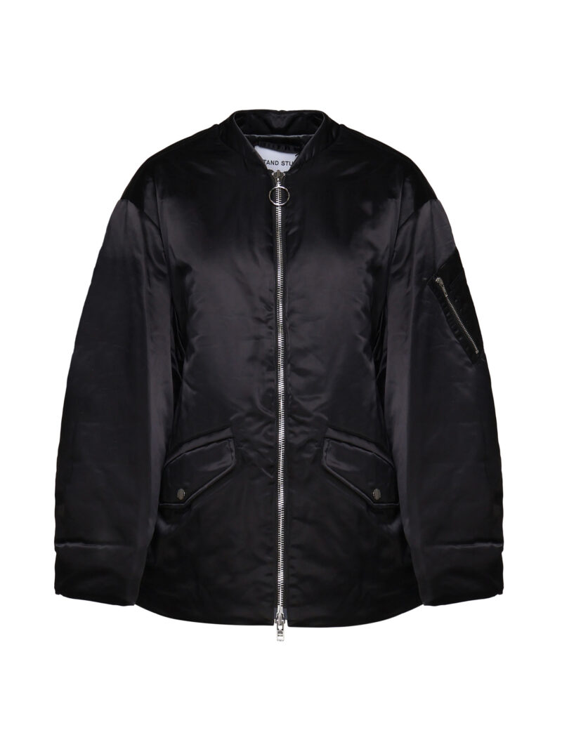 STAND STUDIO - PRIM BOMBER IN TESSUTO LUCIDO
