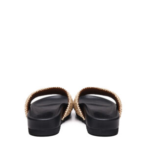 STELLA MCCARTNEY - SLIPPERS ELYSE IN GOMMA E RAFIA