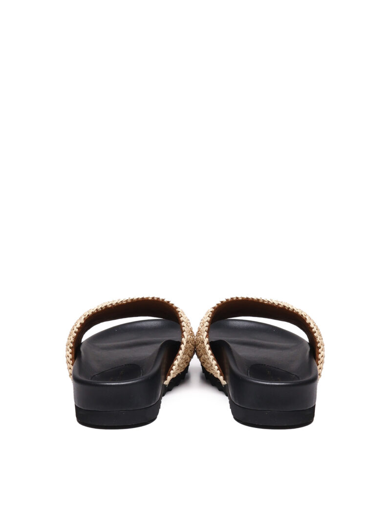 STELLA MCCARTNEY - SLIPPERS ELYSE IN GOMMA E RAFIA