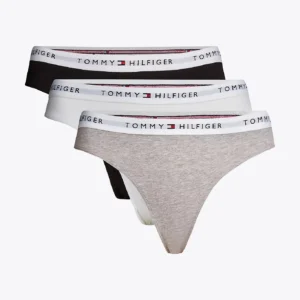 TOMMY HILFIGER - 3 pack slip in cotone con elastico iconico